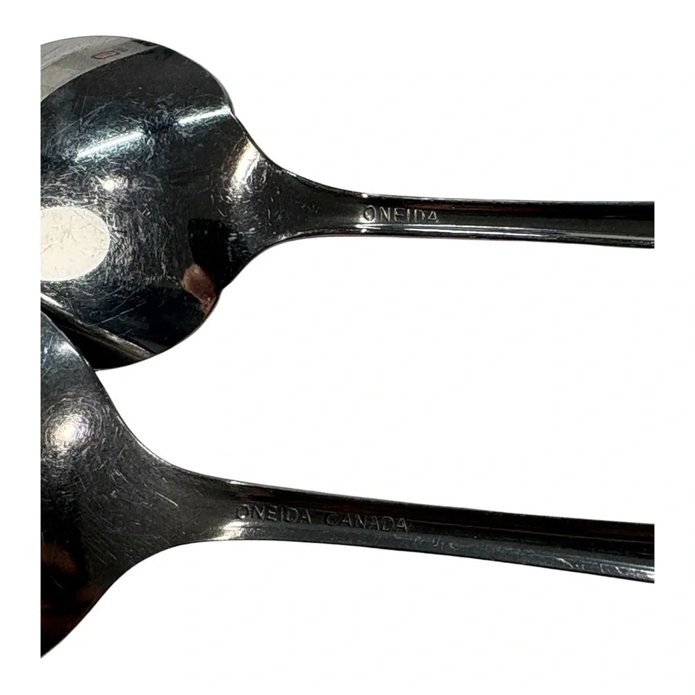 5 Pc Oneida Canada Bittersweet/Repose Serving Set Stainless Steel Spoons Knife